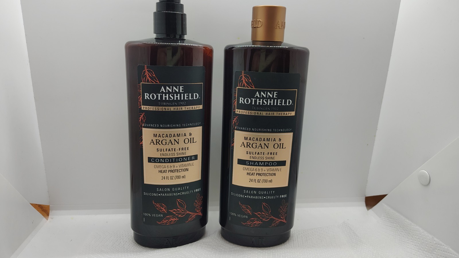 Anne Rothshield Shampoo and Conditioner Set  Macadamia/ARGAN Oil 100% Vegan