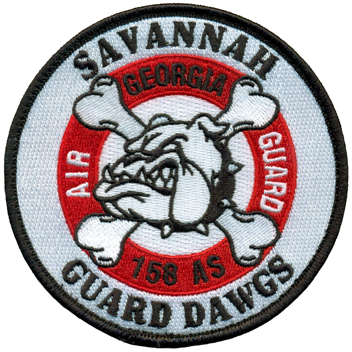 USAF 158th AIRLIFT SQUADRON – SAVANNAH GUARD DAWGS PATCH