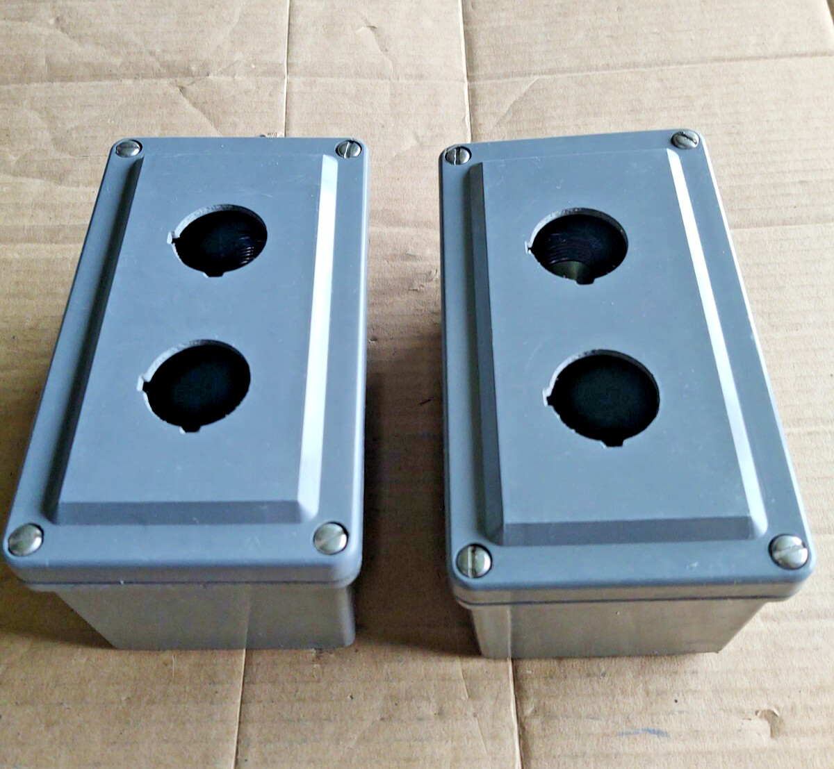 (2) Square D Control Station 90001 SKY2 SER. D TYPE 4X CSA Enclosure