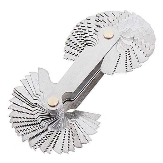 ChgImposs Metric & Imperial & US Screw Gauge SAE Whitworth 55 Degree & Metric 1