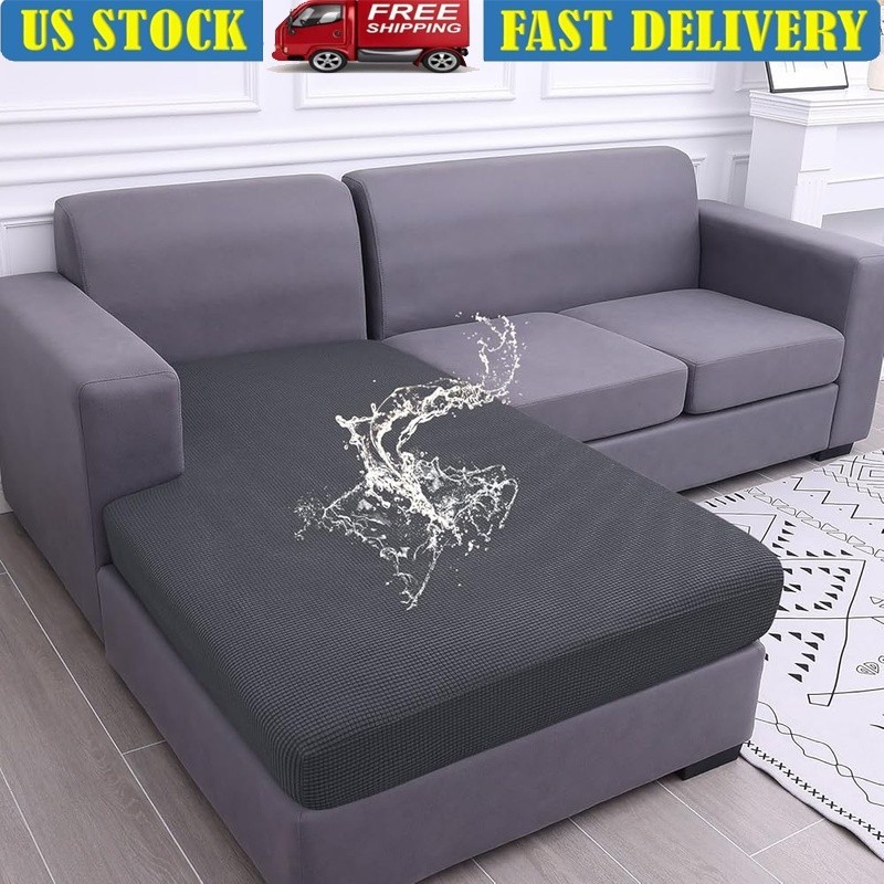 Waterproof Couch Cushion Covers Elastic Washable Anti-Slip Furniture Protector