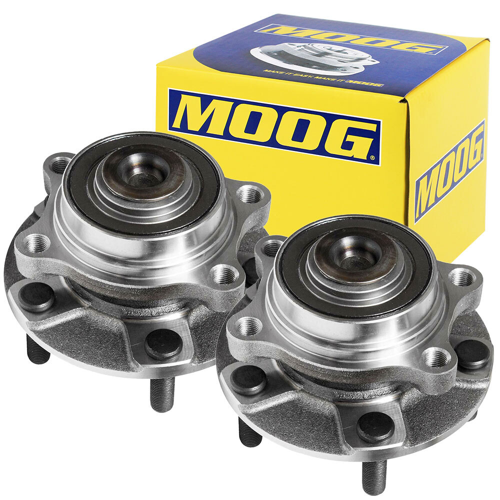 Pair MOOG Front Wheel Bearing & Hub 03-07 For Infiniti G35 Nissan 350Z Coupe RWD