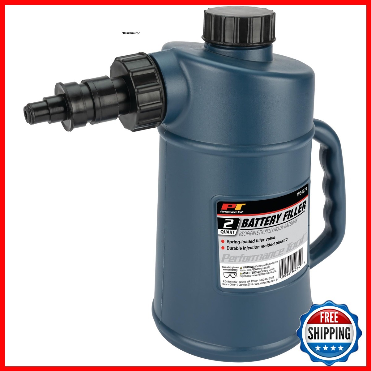 Performance Tool W54274 2-Quart Automotive Battery Filler