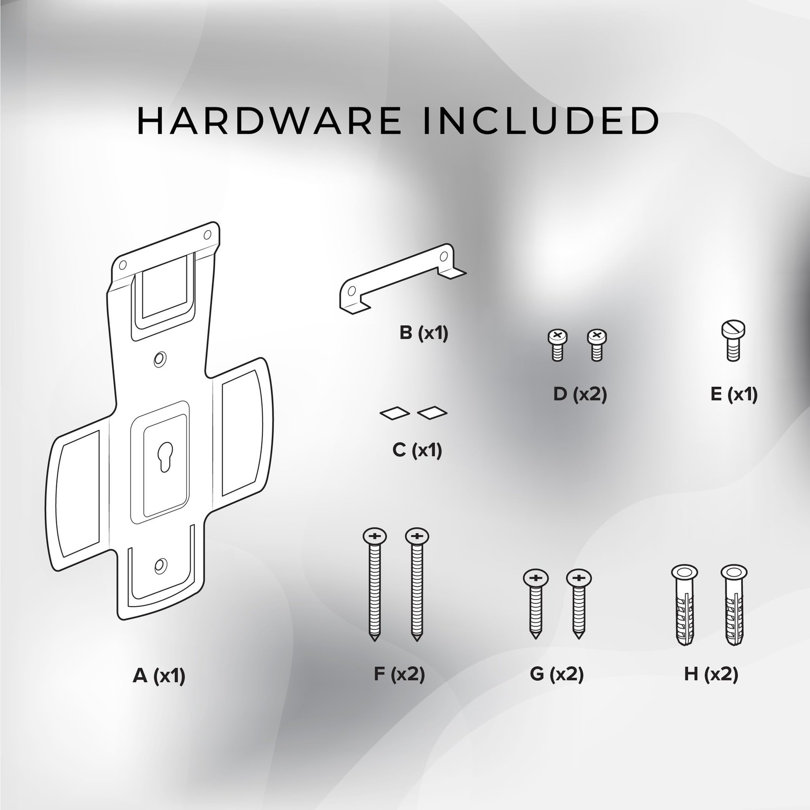 Wall Mount Compatible with Sonos Amp Wall Mount, Mounting Bracket for Sonos Wire