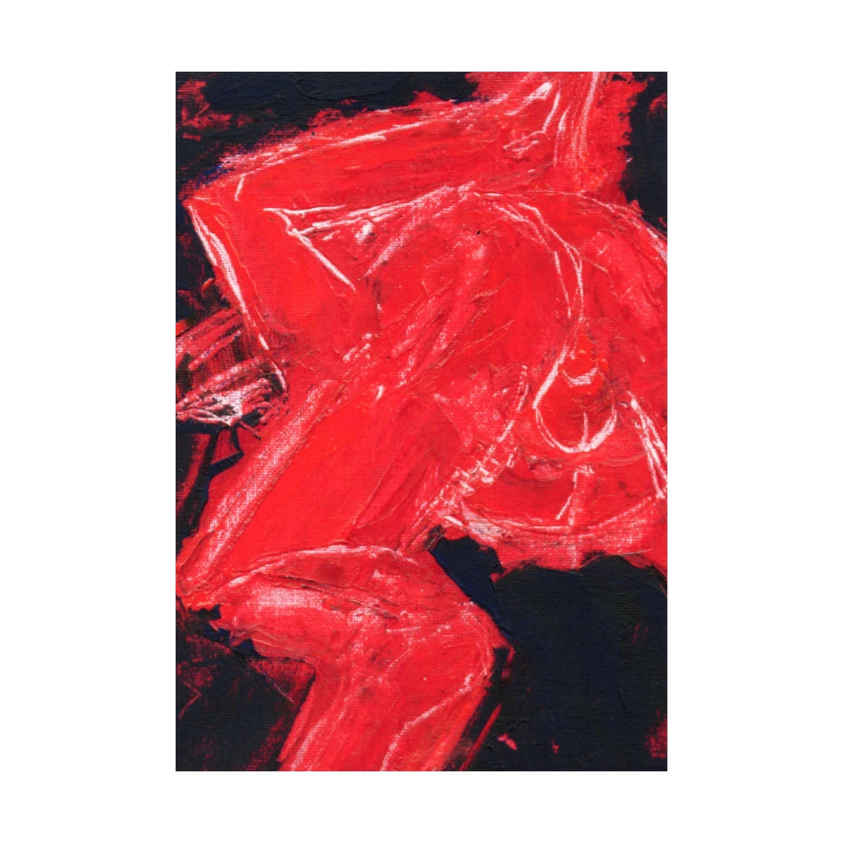 ACEO Art Print – "Love Me Harder" – Nude Male Gay Art - Signed Gwyllz – 3.5x2.5