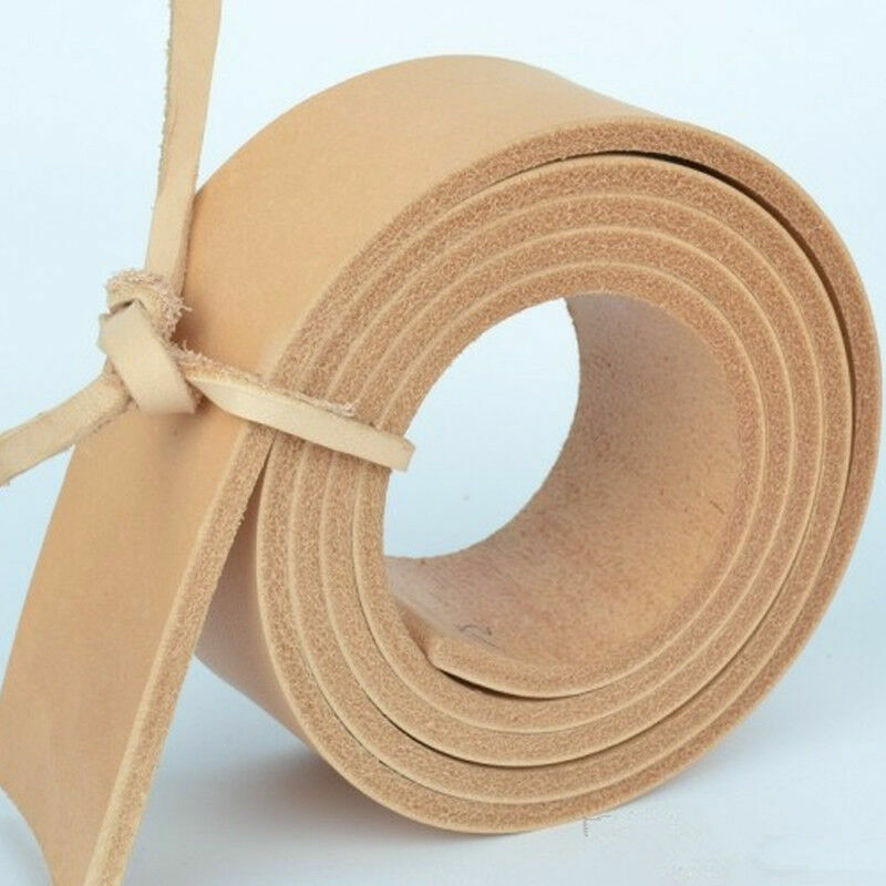 38.5mm 100-150cm Solid Genuine Leather Blank Belt Strap Craft for Waistband DIY