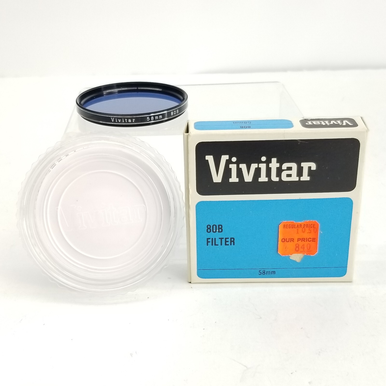 Vivitar 80B 80 B 58mm Filter Lens Camera Photography Accessory