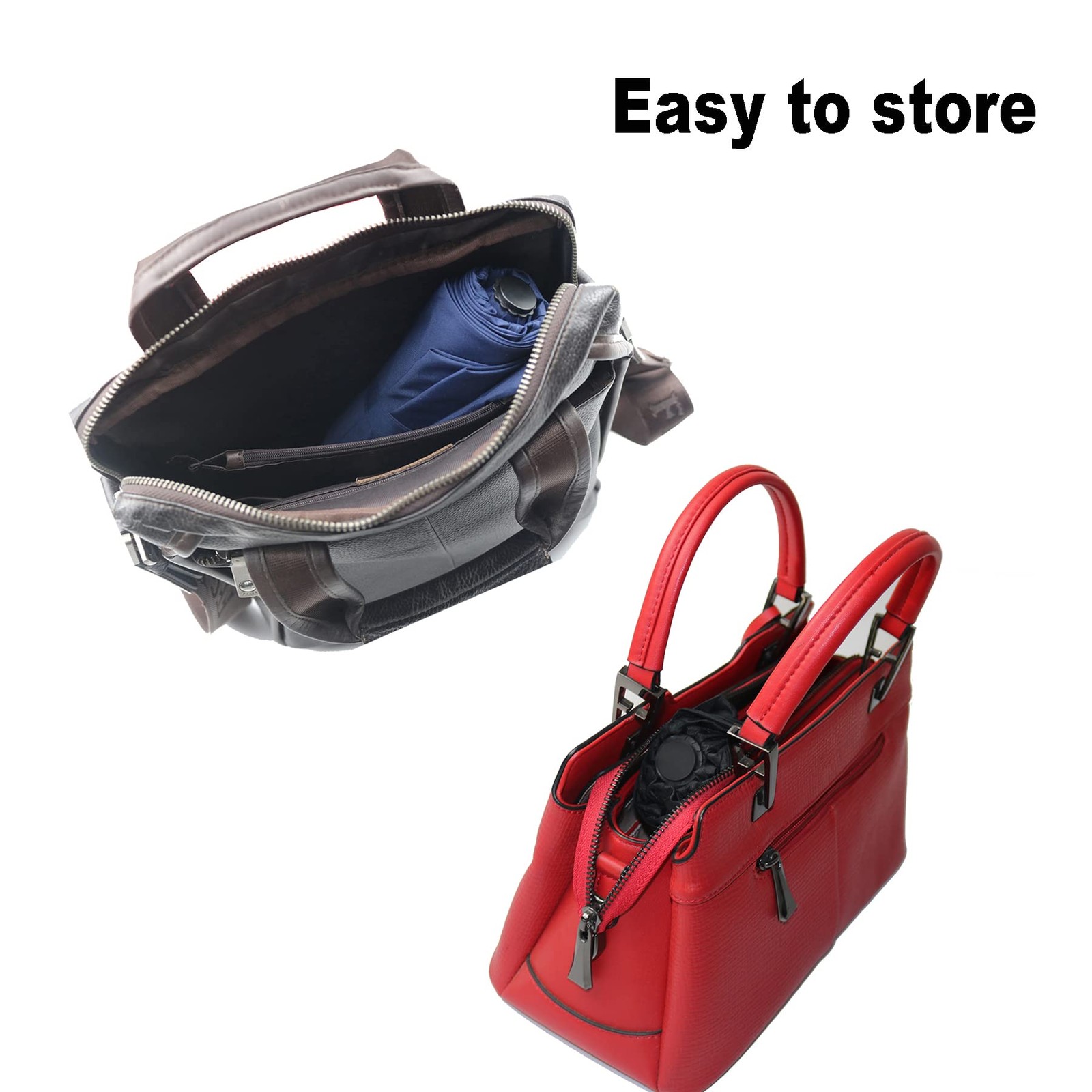 Compact Windproof Travel Umbrella Automatic Folding Rain Umbrella