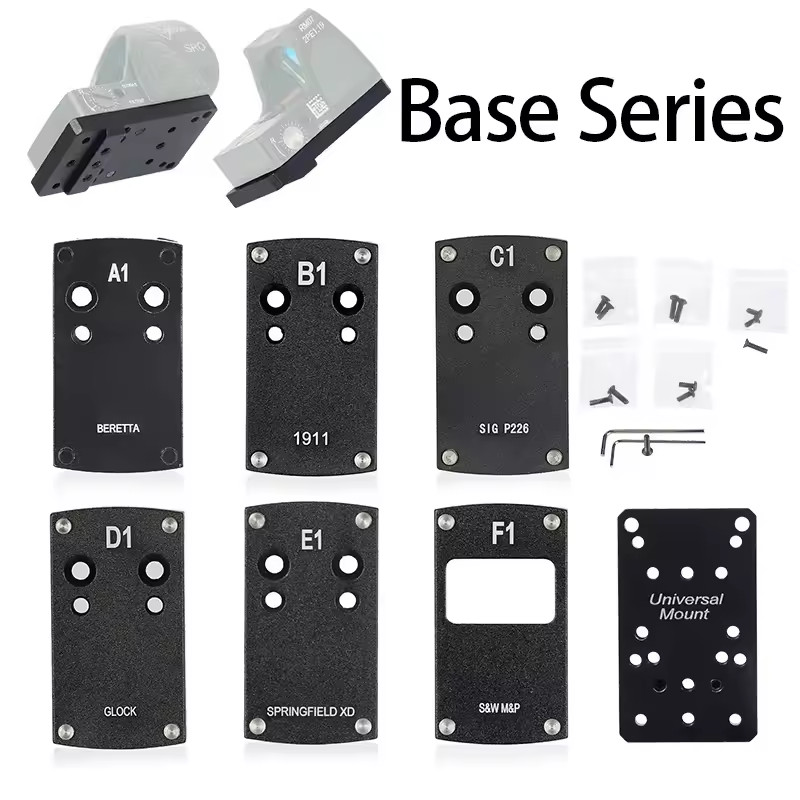 Universal Red Dot Sight Mount Base Adapter Plate for 1911 HK USP P226 XD Series