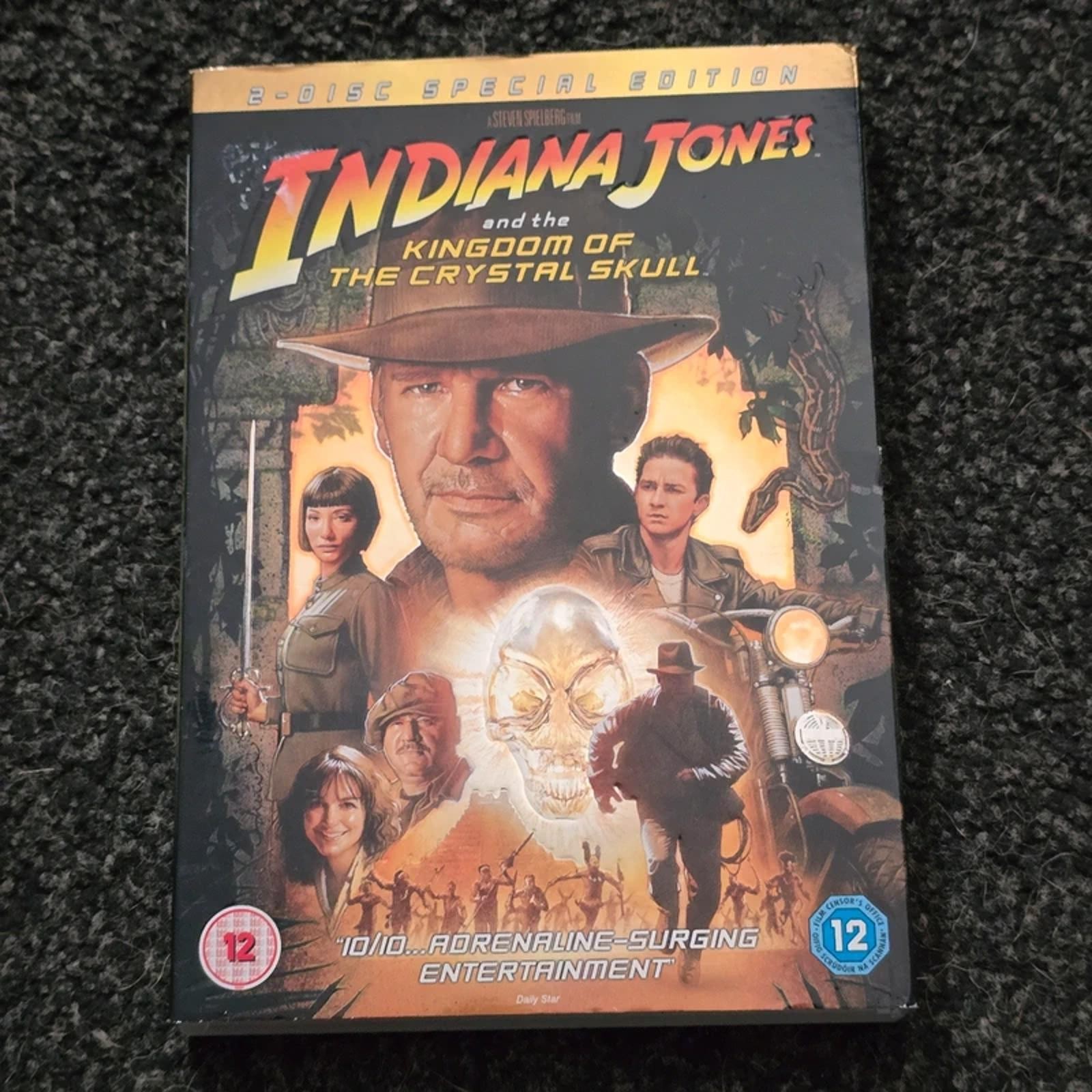 Indiana jones kingdom of the crystal skull dvd