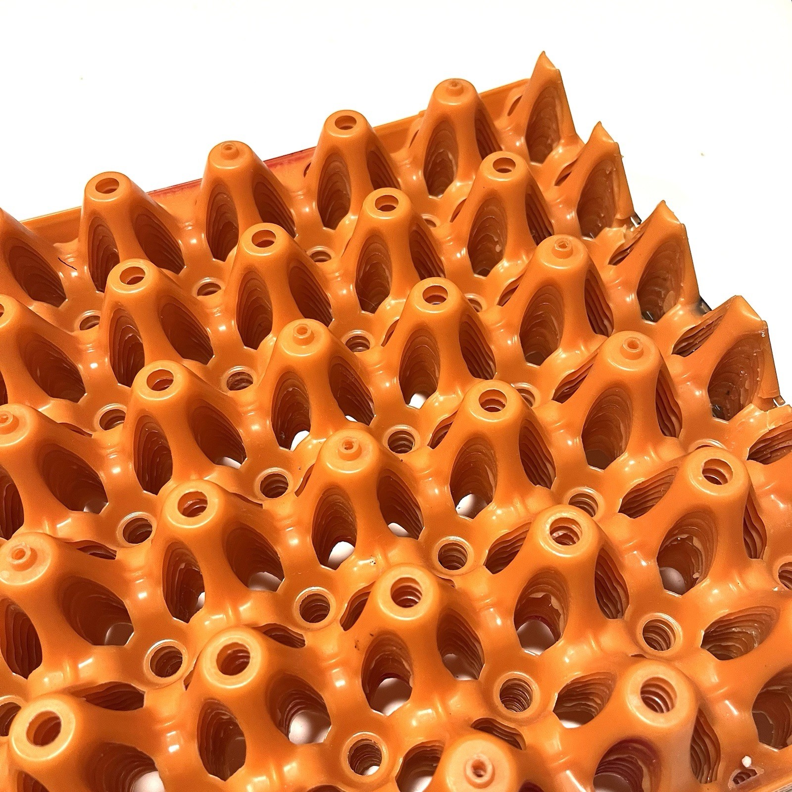 WEFI orange Egg Cartons Plastic Holders Lot Of 9
