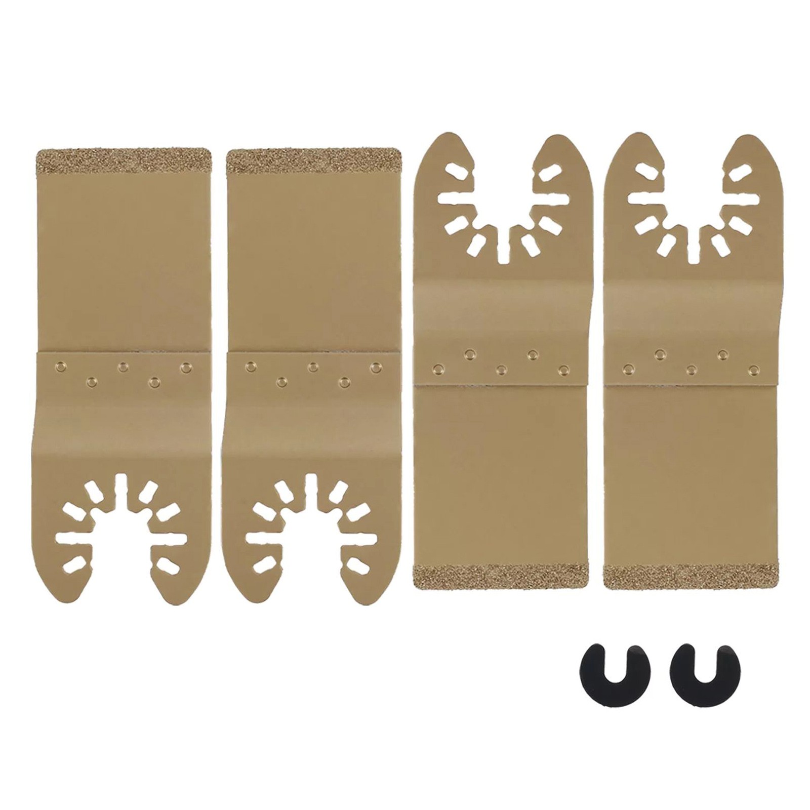 4PCS Saw Tool Cemented Carbide Tiles Oscillating Trimming Accessories w/Adapter
