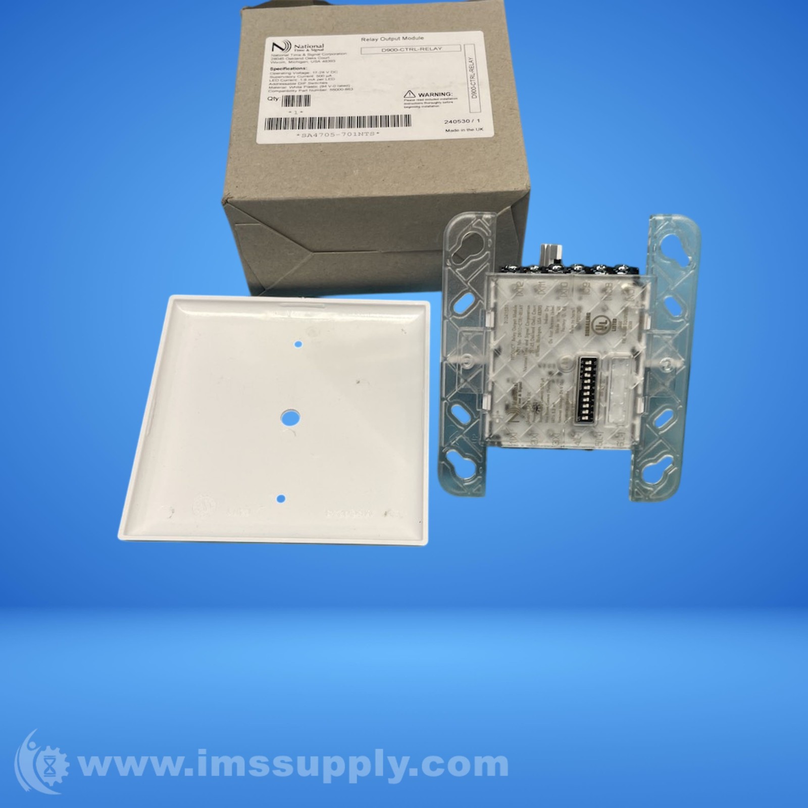 National Time D900-CTRL-RELAY A/V Control Module FNOB