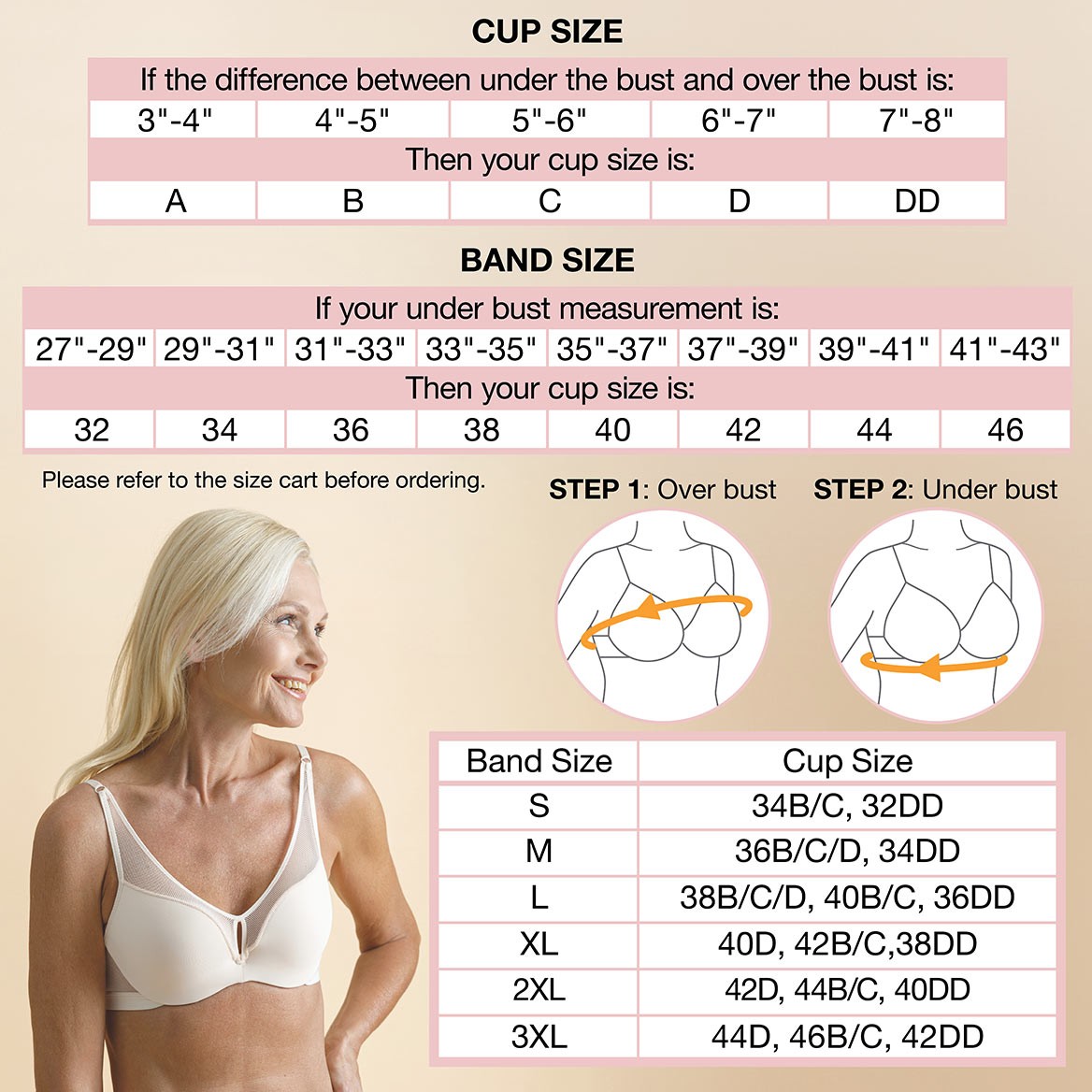 Snap Front Seamless Bra with Ultra-Wide Straps