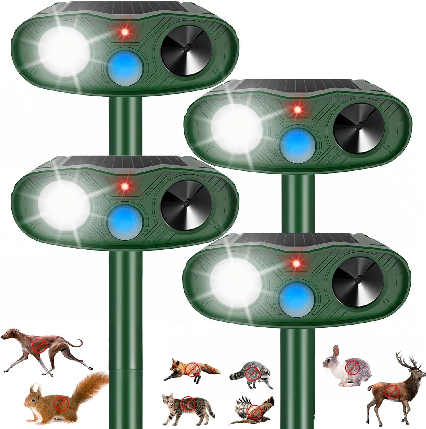 2026 Sonic Fortress Pro Deer Repellent Devices, Racoon Repellent Outdoor Squirre