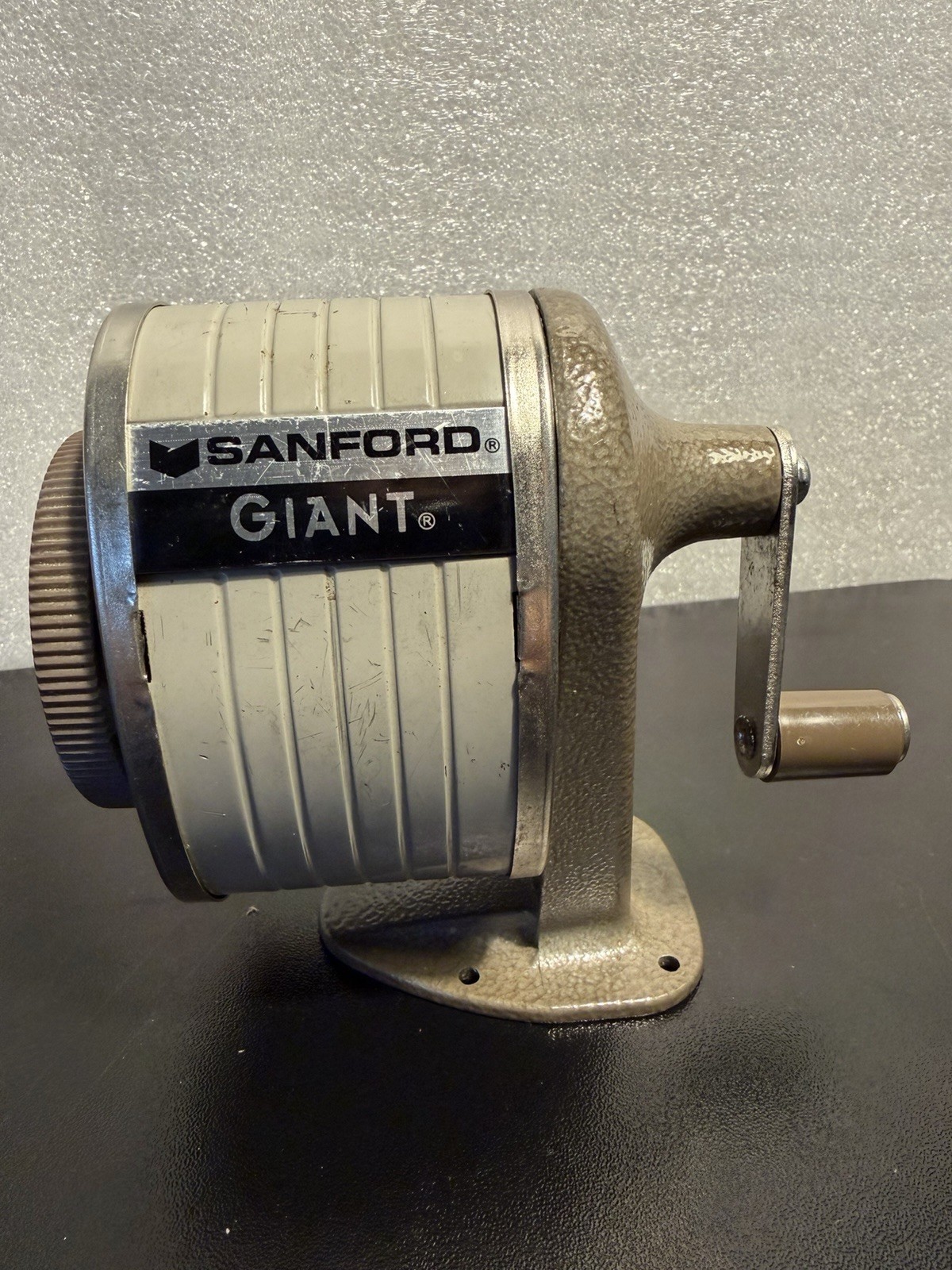 Vintage SANFORD GIANT Pencil Sharpener Wall/Desk Mount 6 Hole Mid century USA