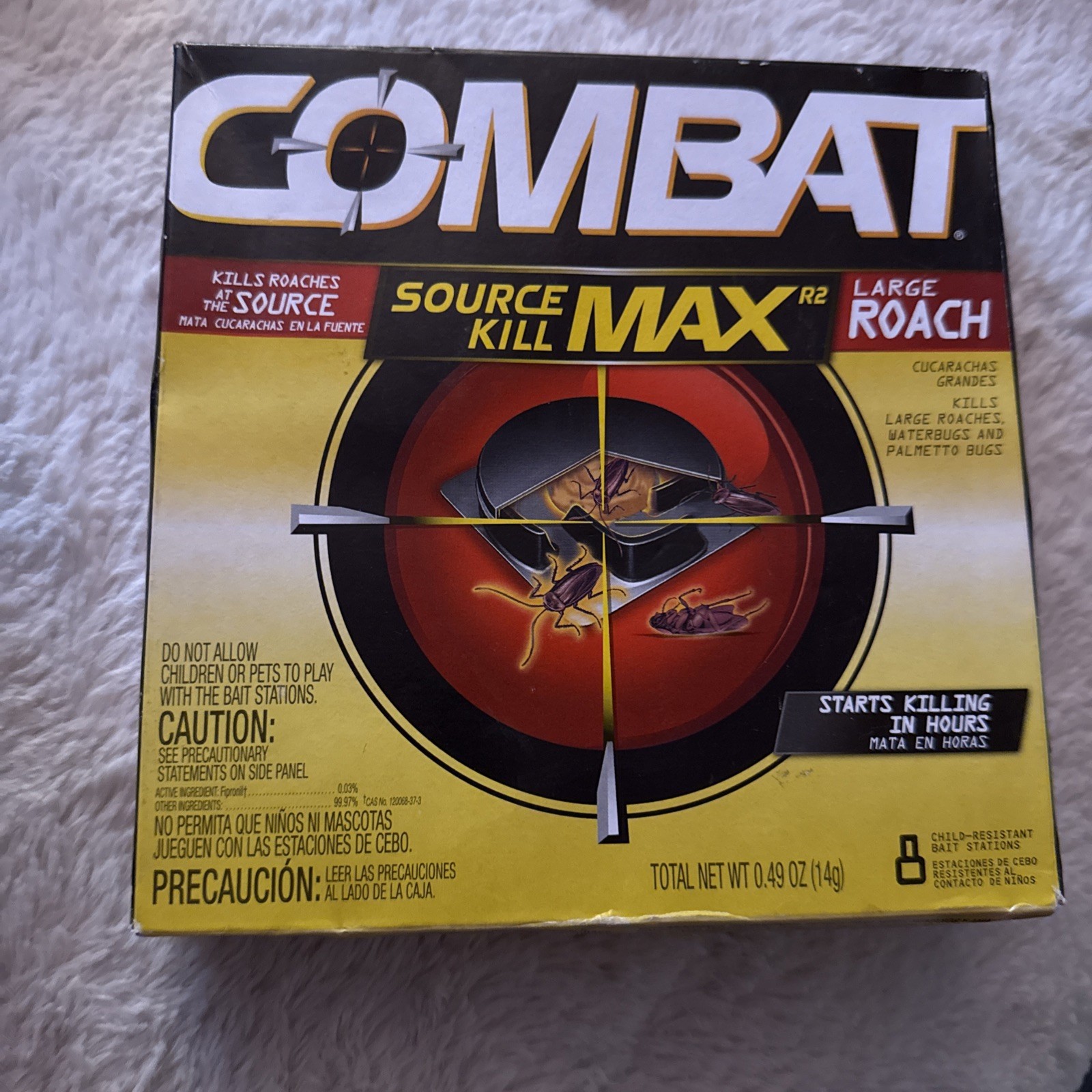 Combat Max Large Roach Killing Bait, 8 count (Pack of 1)