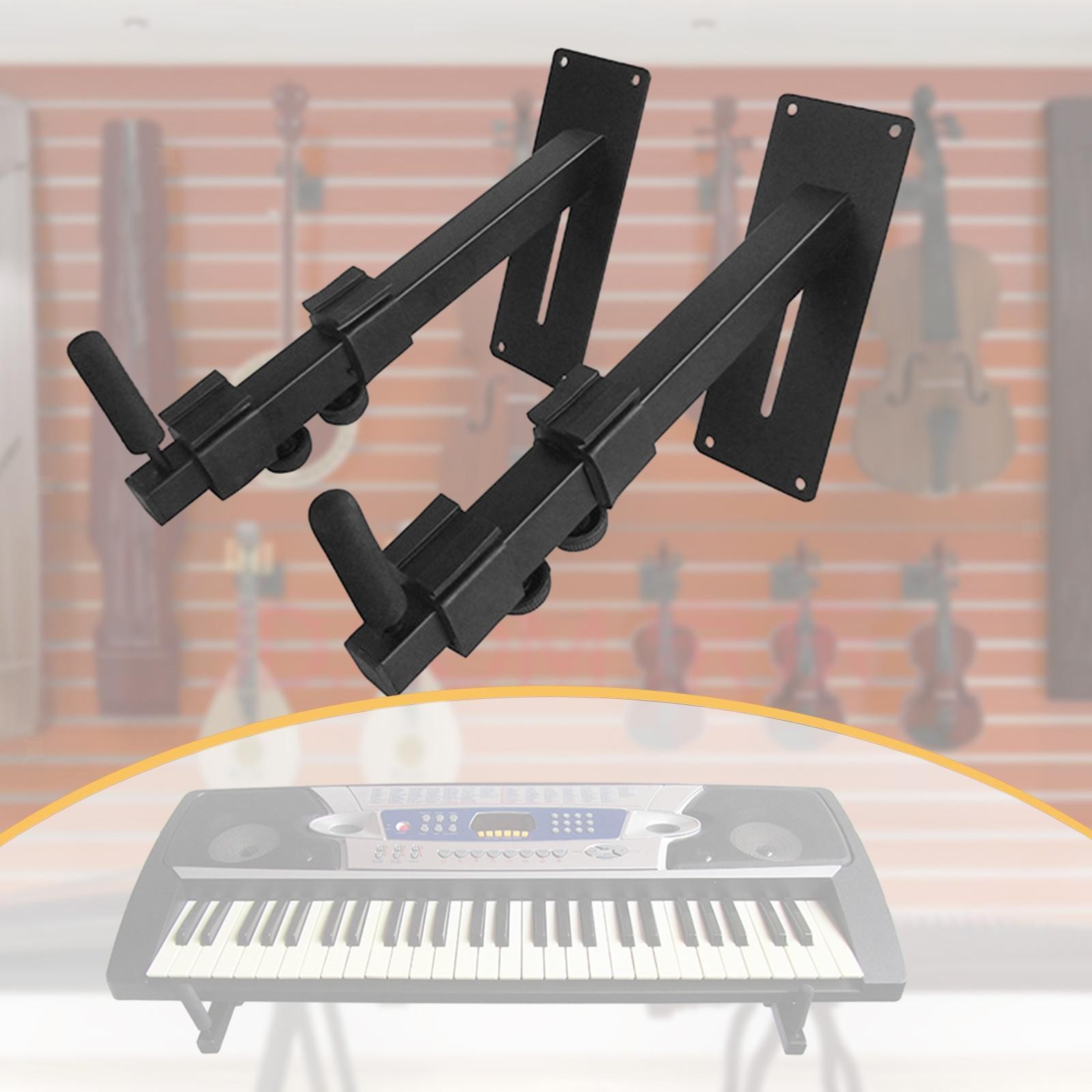 2Pcs Electronic Keyboard Hook Wall Hanger Holder