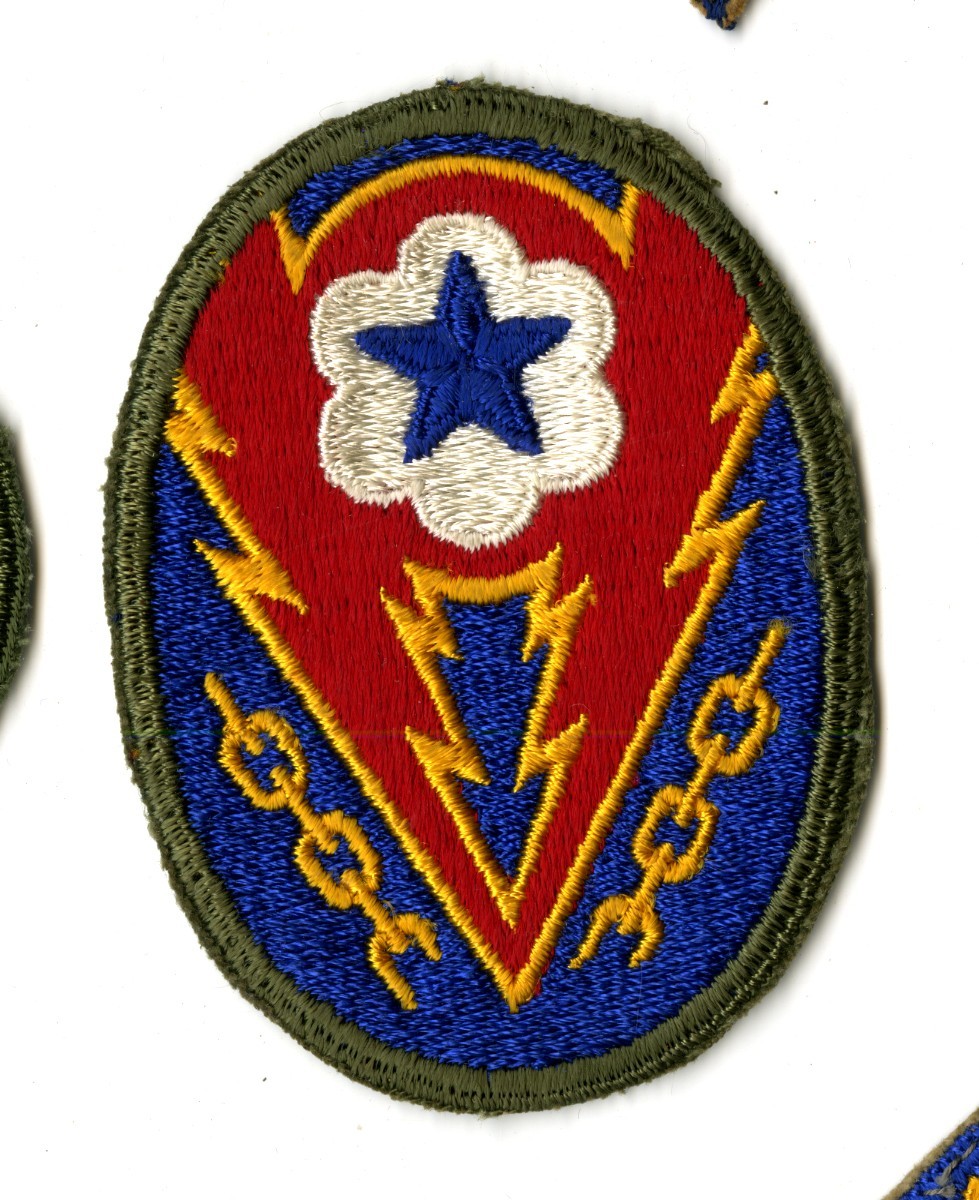 ETO Communications Zone Patch White Back Patch WWII Vintage Europe
