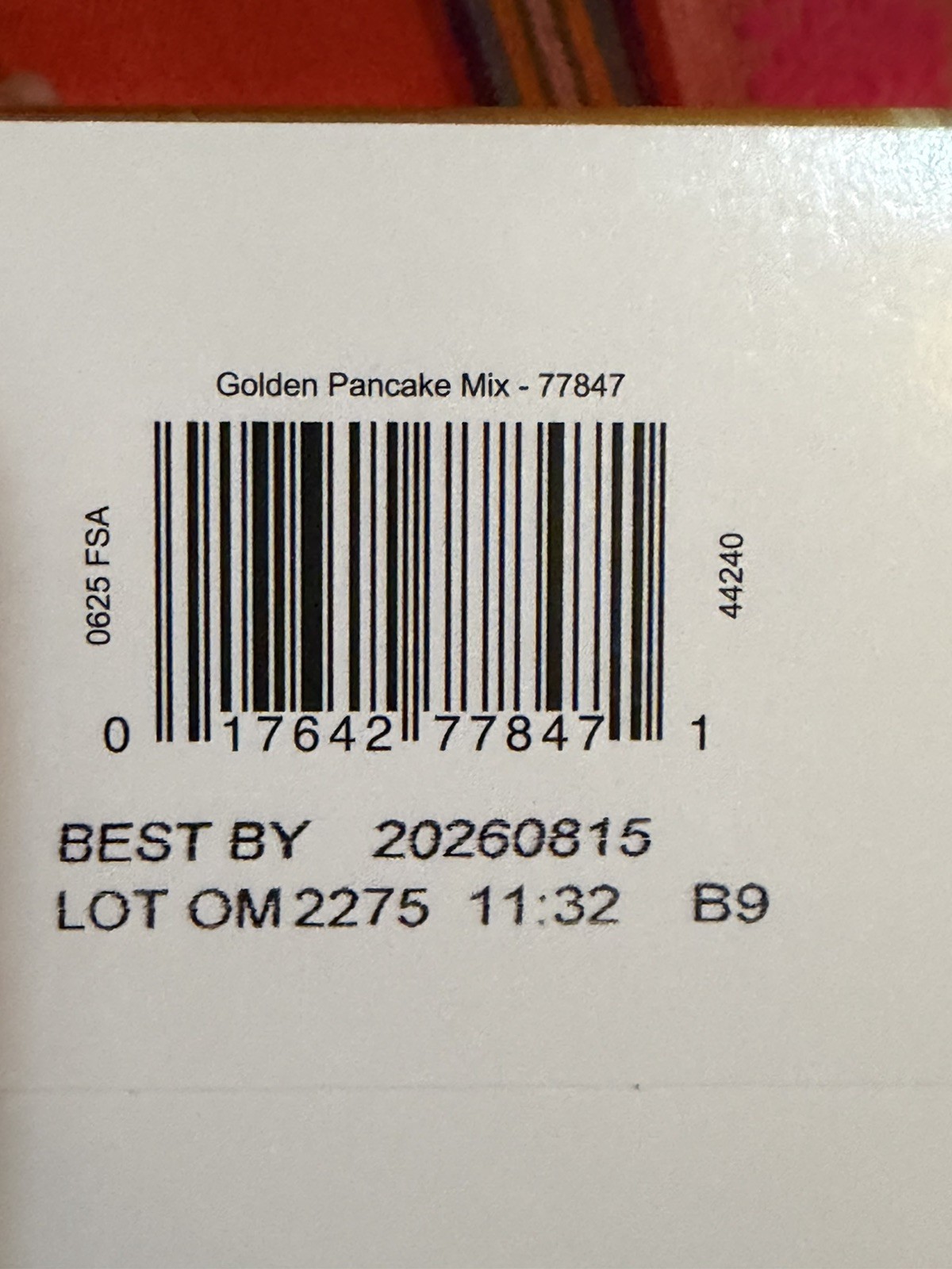 OPTAVIA Genuine Golden Pancake Mix 7 Packets NIB 08-15-2026