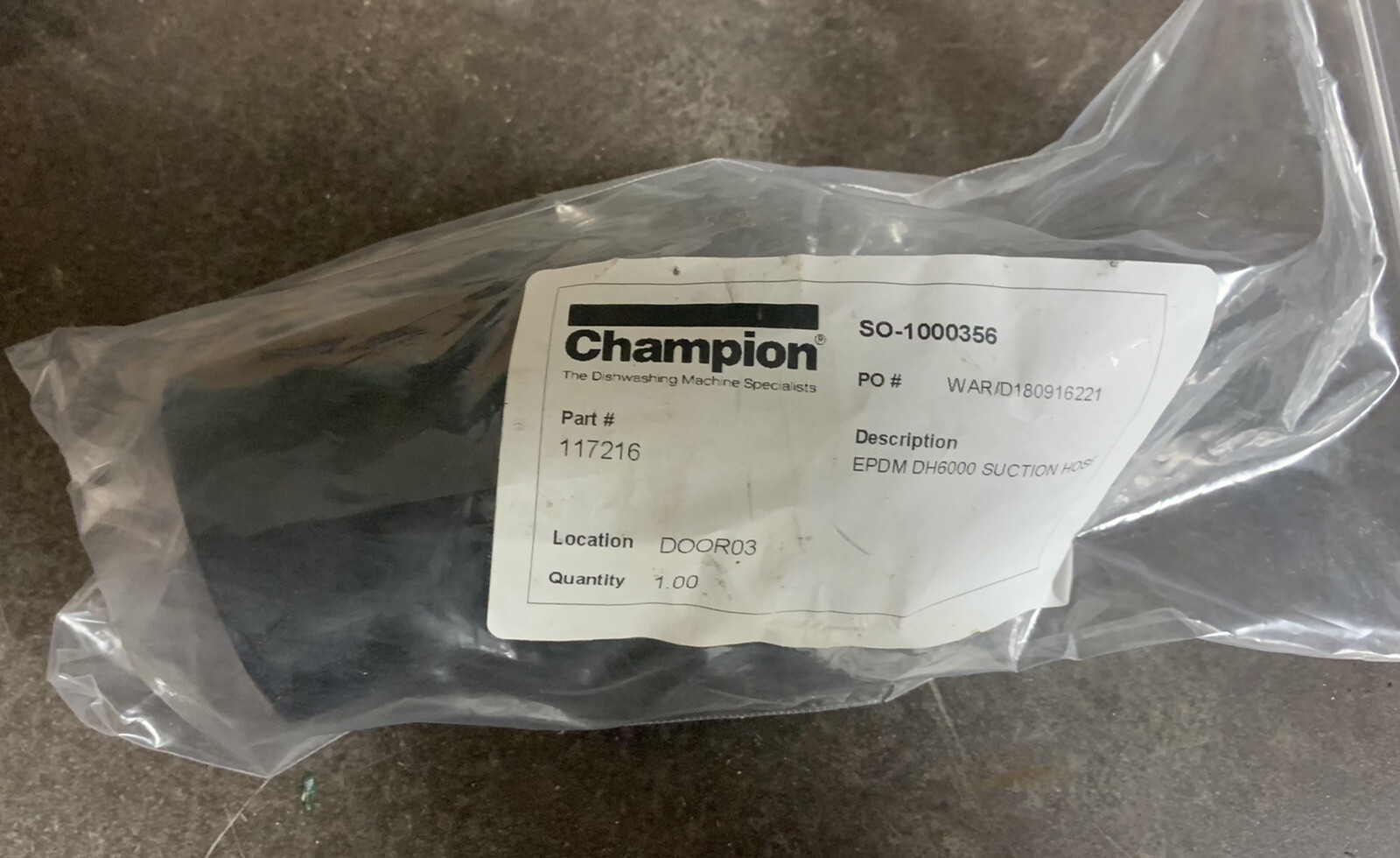 Champion Suction Hose P# 117216