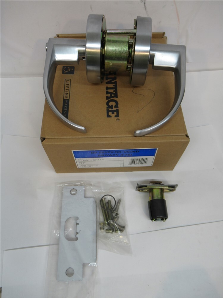 Advantage BP 502EV-SD-US26D, Privacy F76 Comercial Grade 2 Cylindrical Leverset