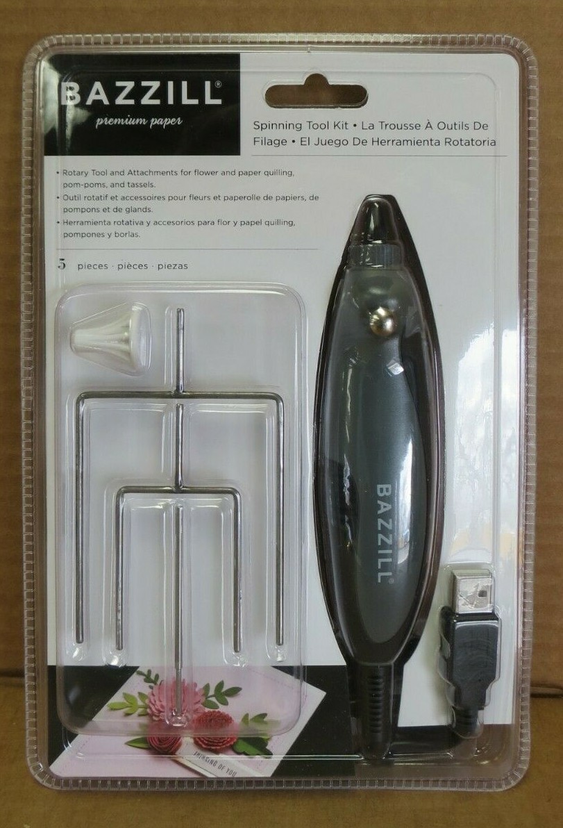 BAZZILL 300119 SPINNING TOOL KIT W/ROTARY TOOL AND ATTACHMENTS 5 PIECES NEW