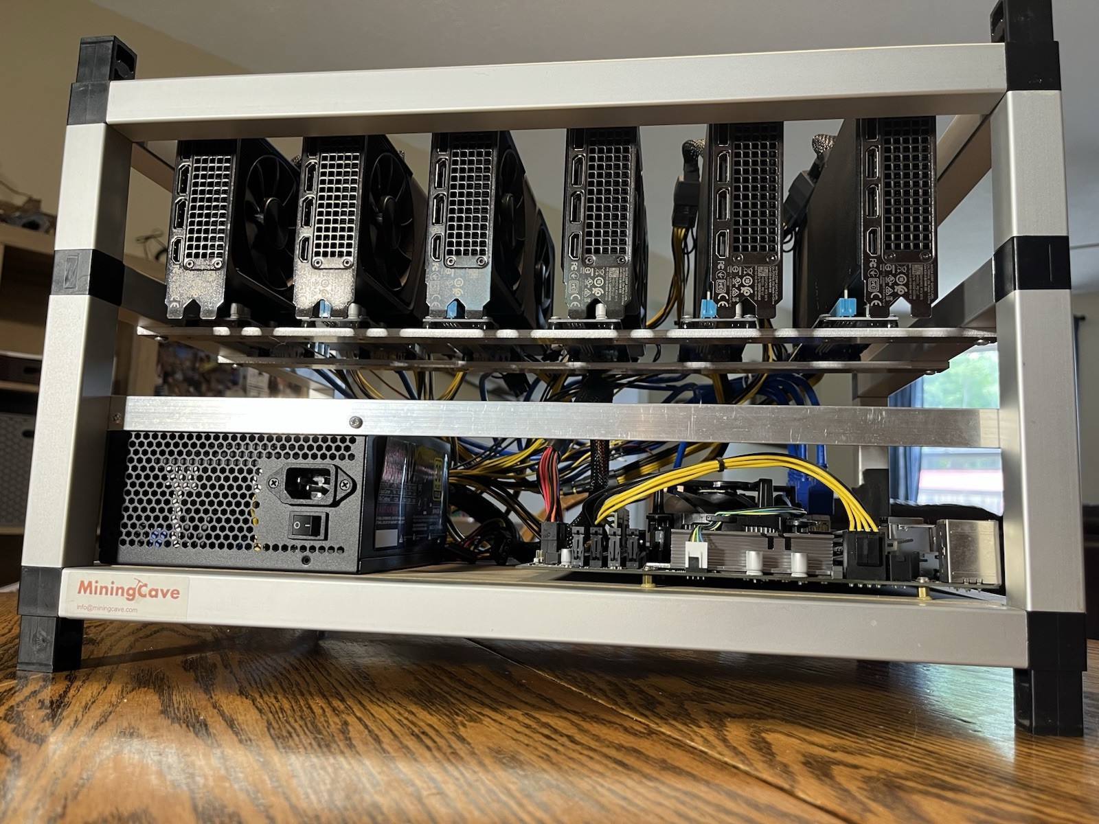 Mining Cave Custom Crypto Mining Rig Kit W/6 3070 Founders