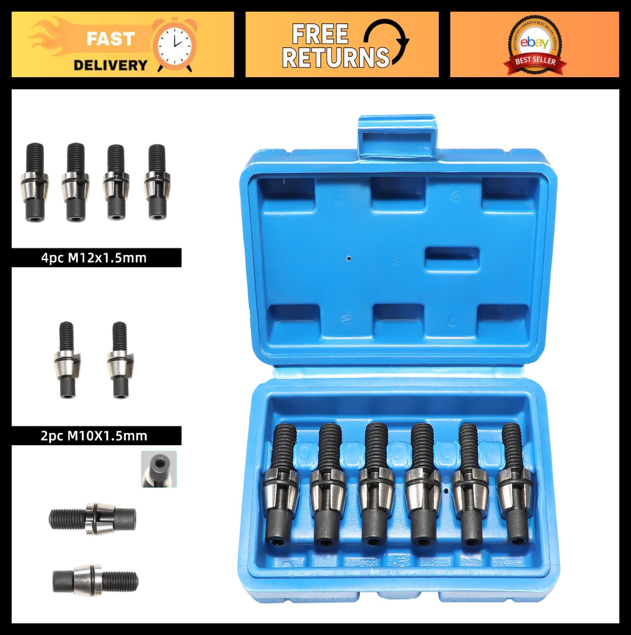 Subframe Alignment Pin Set with M10 M12 Adjusting Bolt for VW Audi Jetta Golf