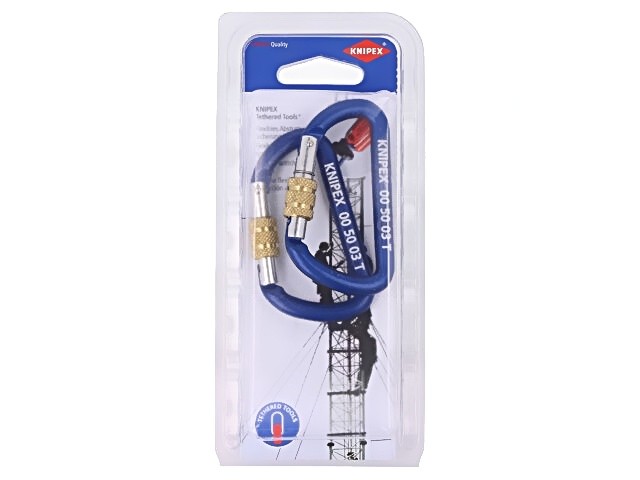 00 50 03 T BK carabiner for working at height aluminium 2pcs. KNIPEX