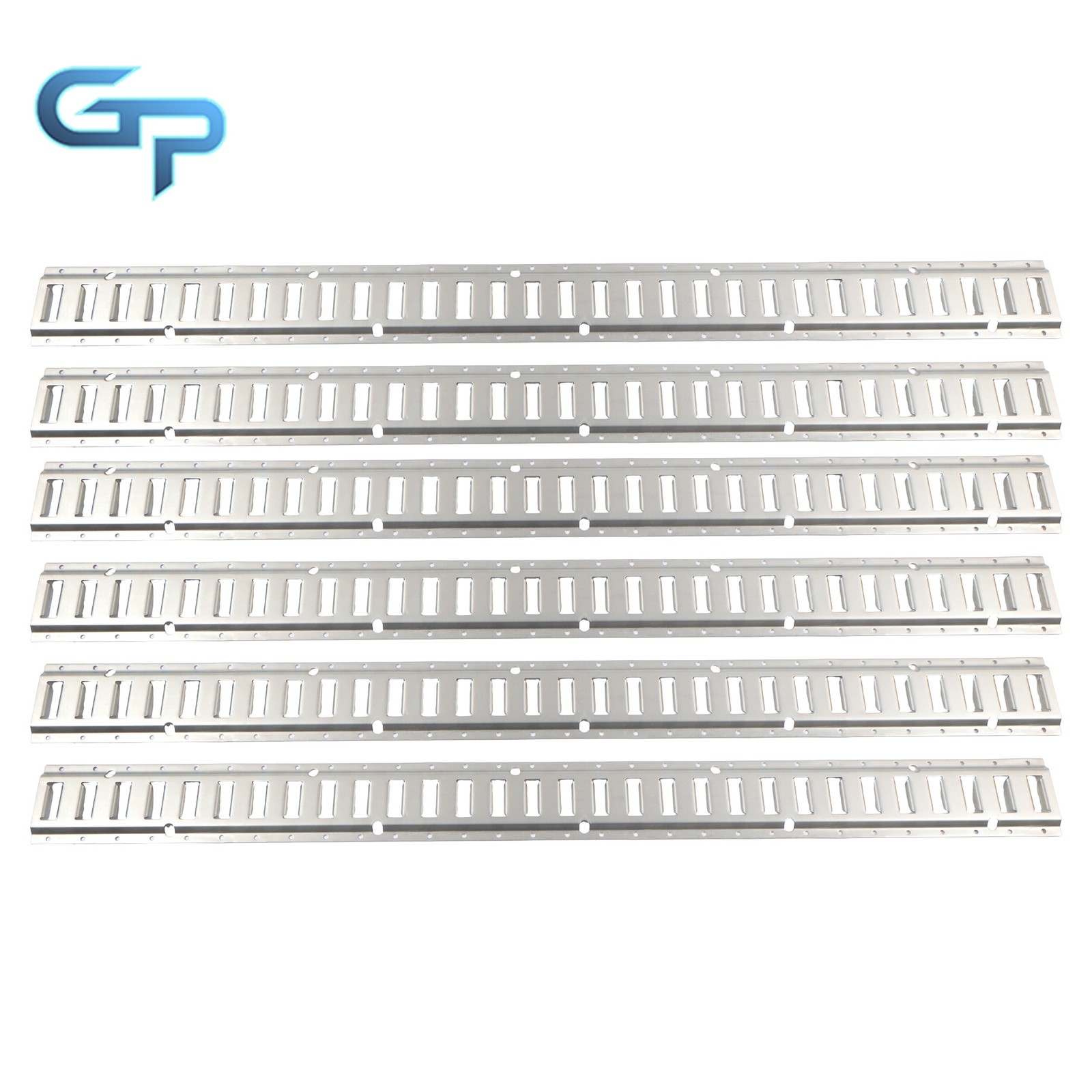 6 Pack 5' E Track Tie Down Rail Kit Fit For Trailer Truck Van Galvanized Steel
