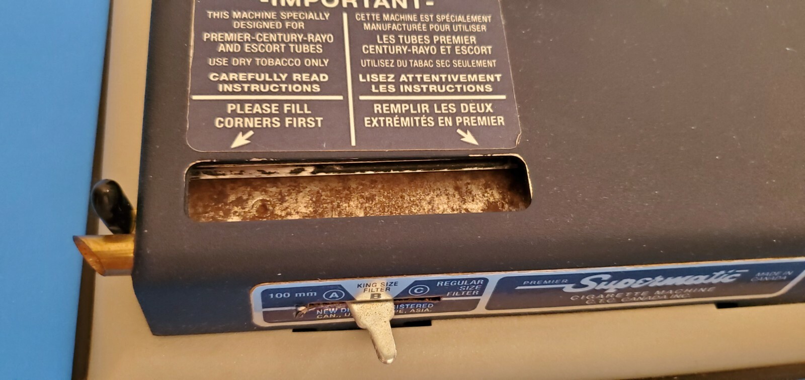 VTG PREMIER Supermatic Cigarette Injector Machine-100mm- King -Regular