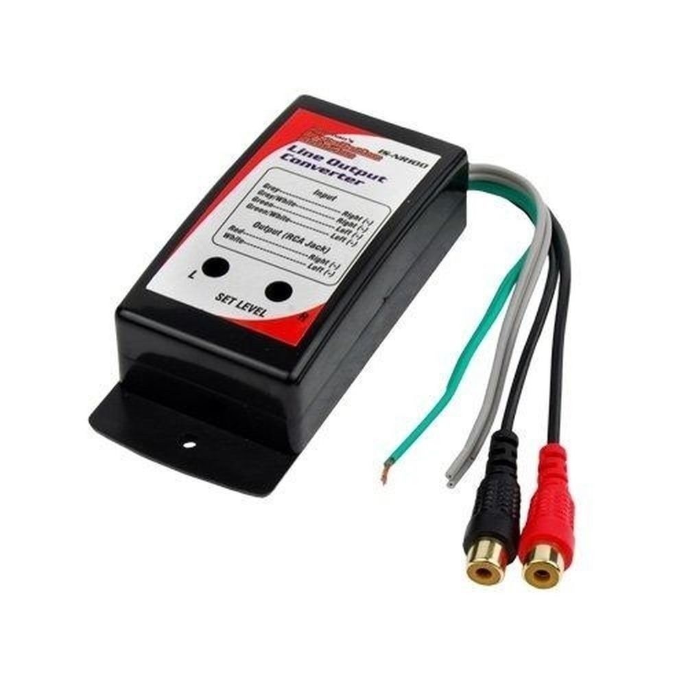 Line Output Converter RCA Power Amp Adapter 2 Channel Car Stereo Audio IS-NR100