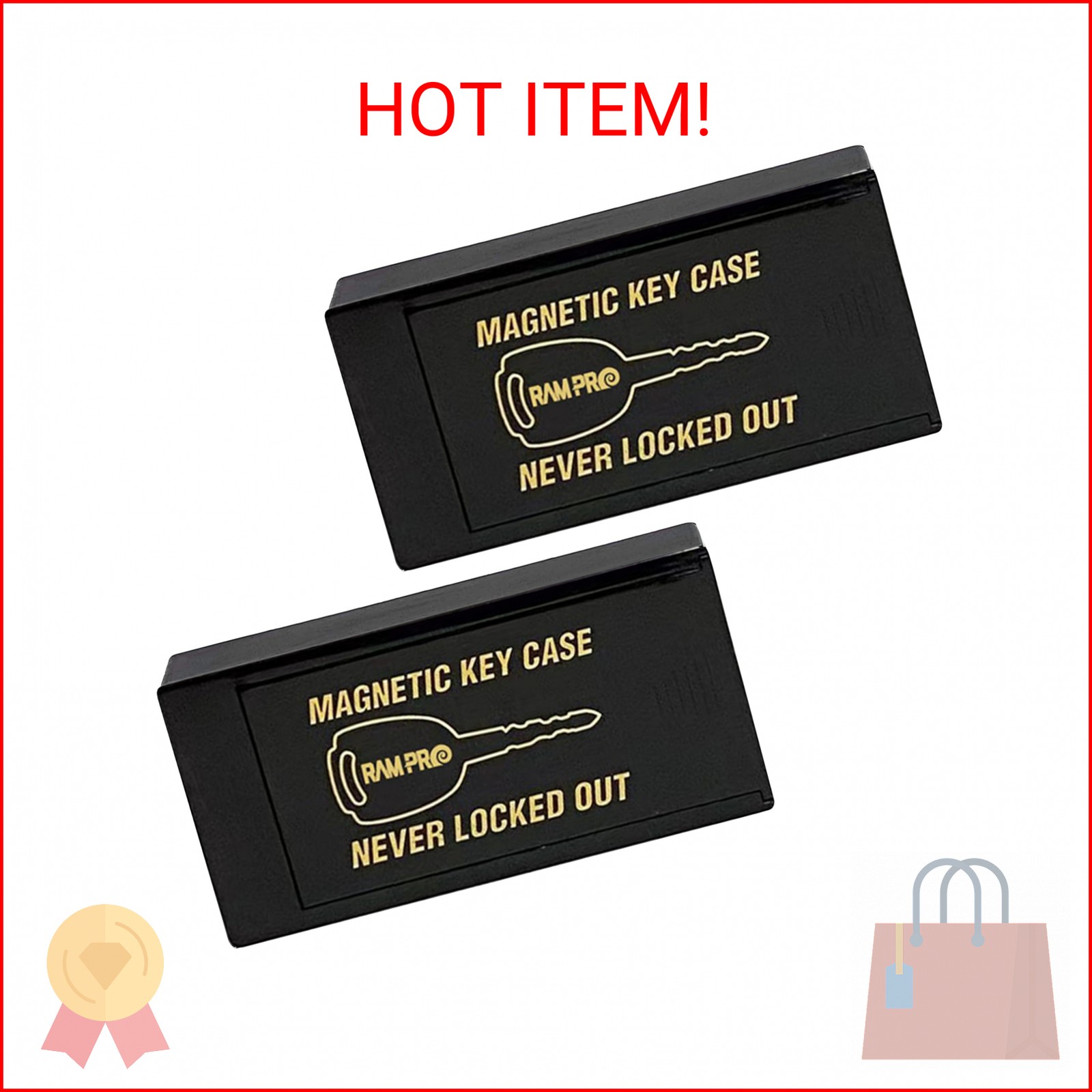 RamPro Hide A Key Magnetic Key Holder Under Car - Hide A Key for Your Car So You