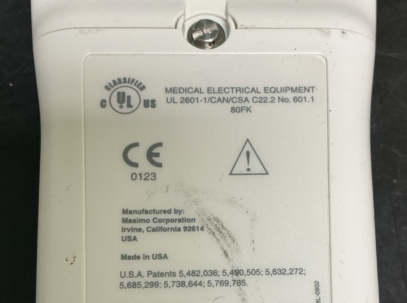 Masimo SET Radical Signal Extraction Pulse Oximeter