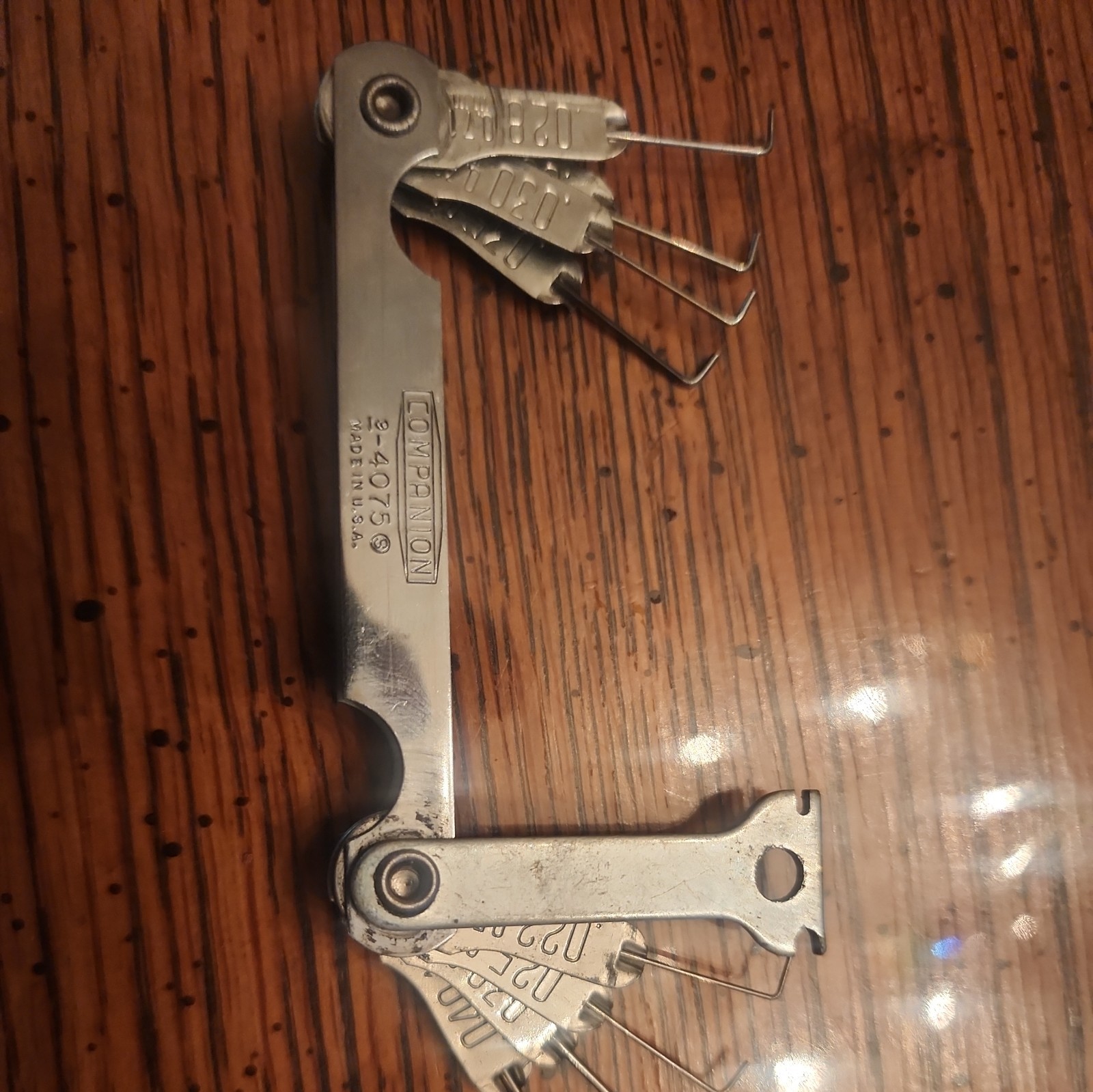 Sears 8 Wire Spark Plug Gap Gauge 9 4075