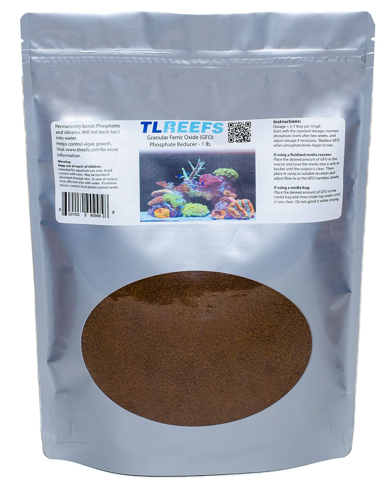TL Reefs Bayoxide E33, GFO Phosphate Remover, Granular Ferric Oxide, for Saltwat