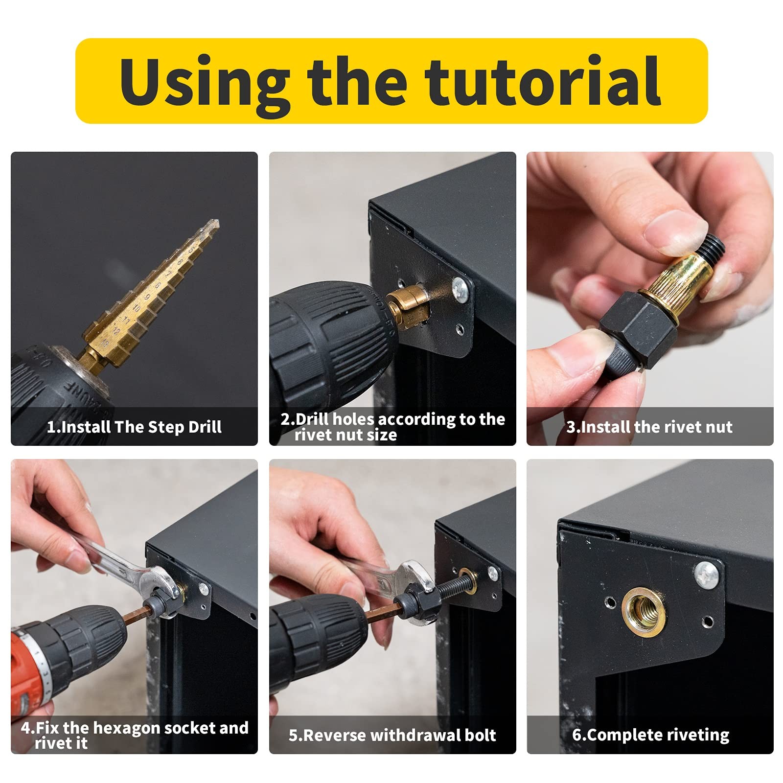 HIFESON Rivet Nut Tool Stainless Steel Nuts Set, Set