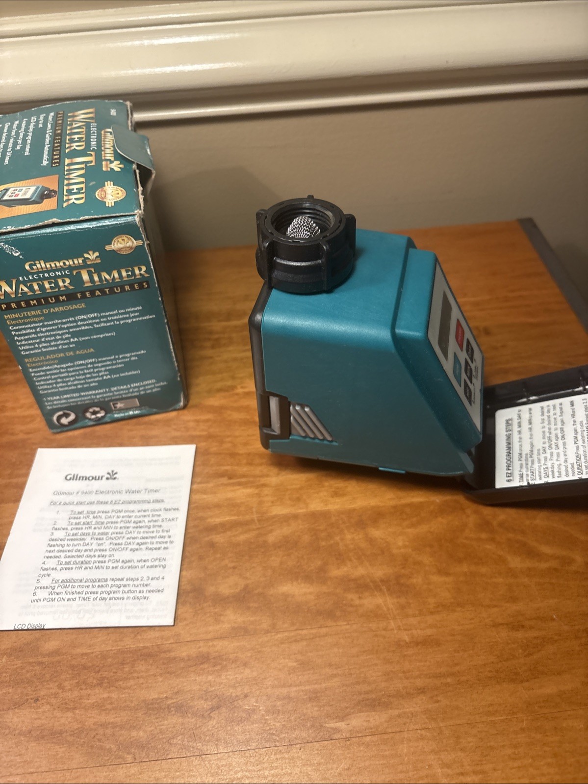 Gilmour Electronic Water Timer Model 9400 Original Box