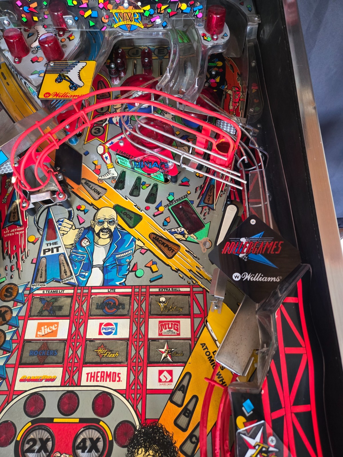 Refurbished Rollergames Pinball Machine (Williams) 1990