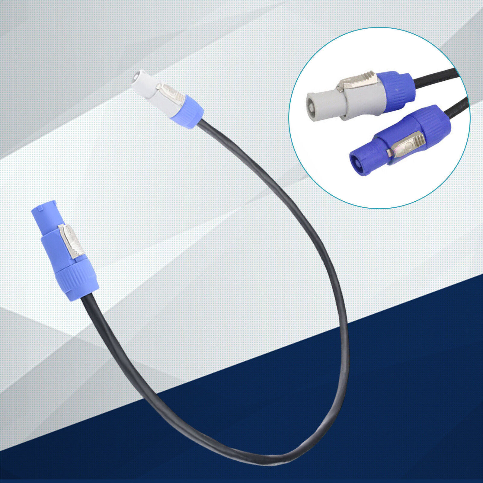 5-Pack 5ft Powercon Extended Cable Power Plug Male to Female for Stage Par Light