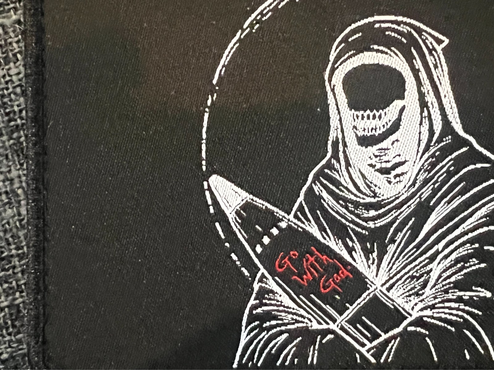 White Phosphor "Omen" Patch XL 3 x 5 Variant