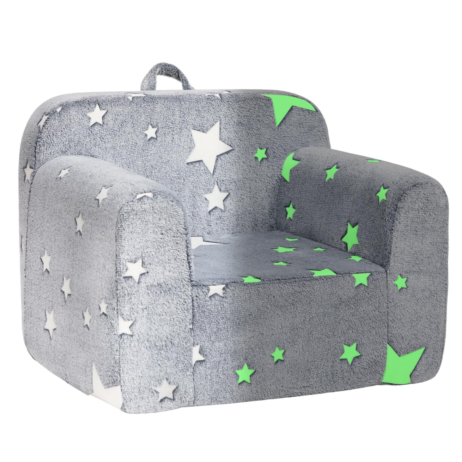 Ultra-Soft Snuggle Foam Filled Chair, Single Cuddly Sherpa Reading Couch for ...