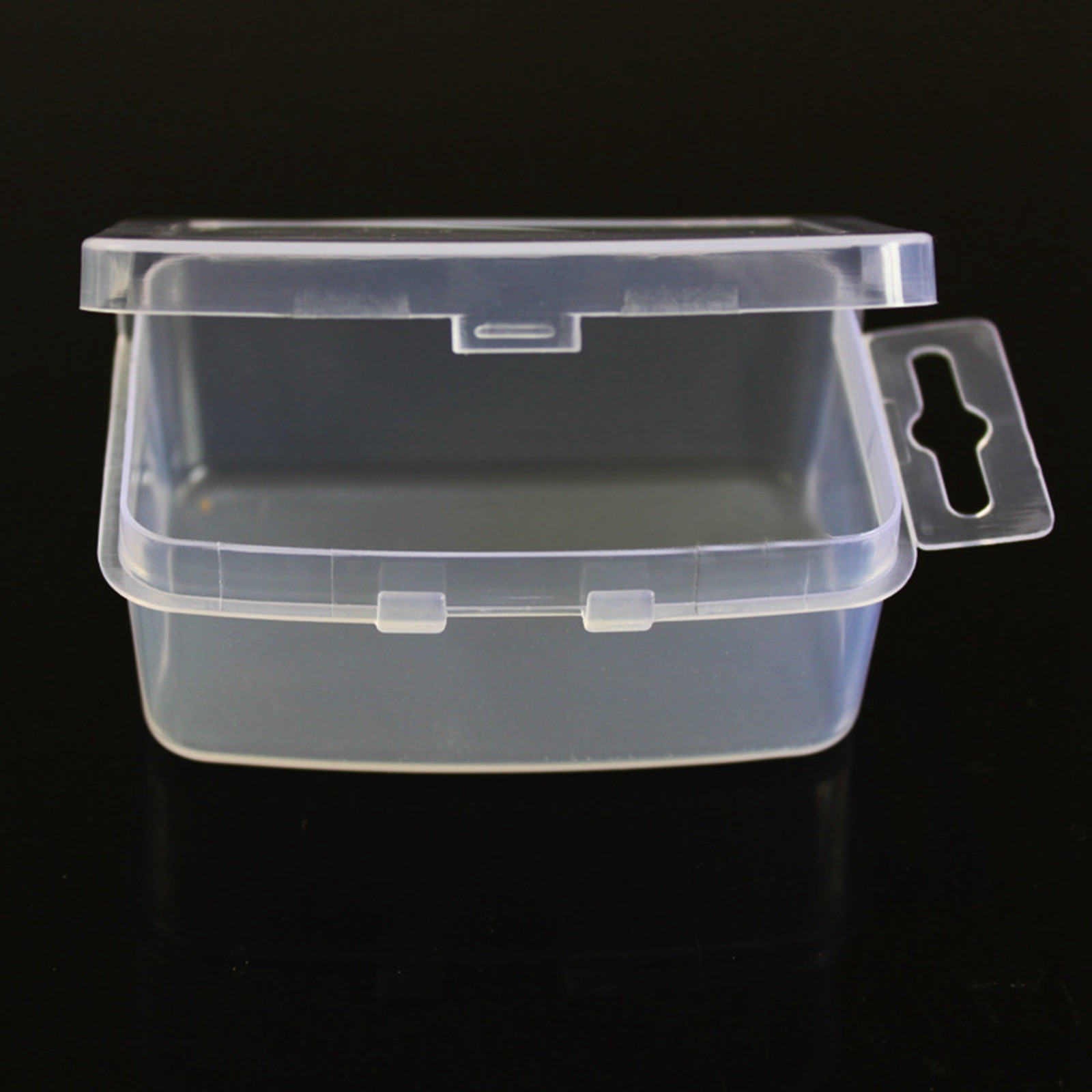 5 Pcs Clear Plastic Box Jewelry Display Case Beads Storage Container 2.8"