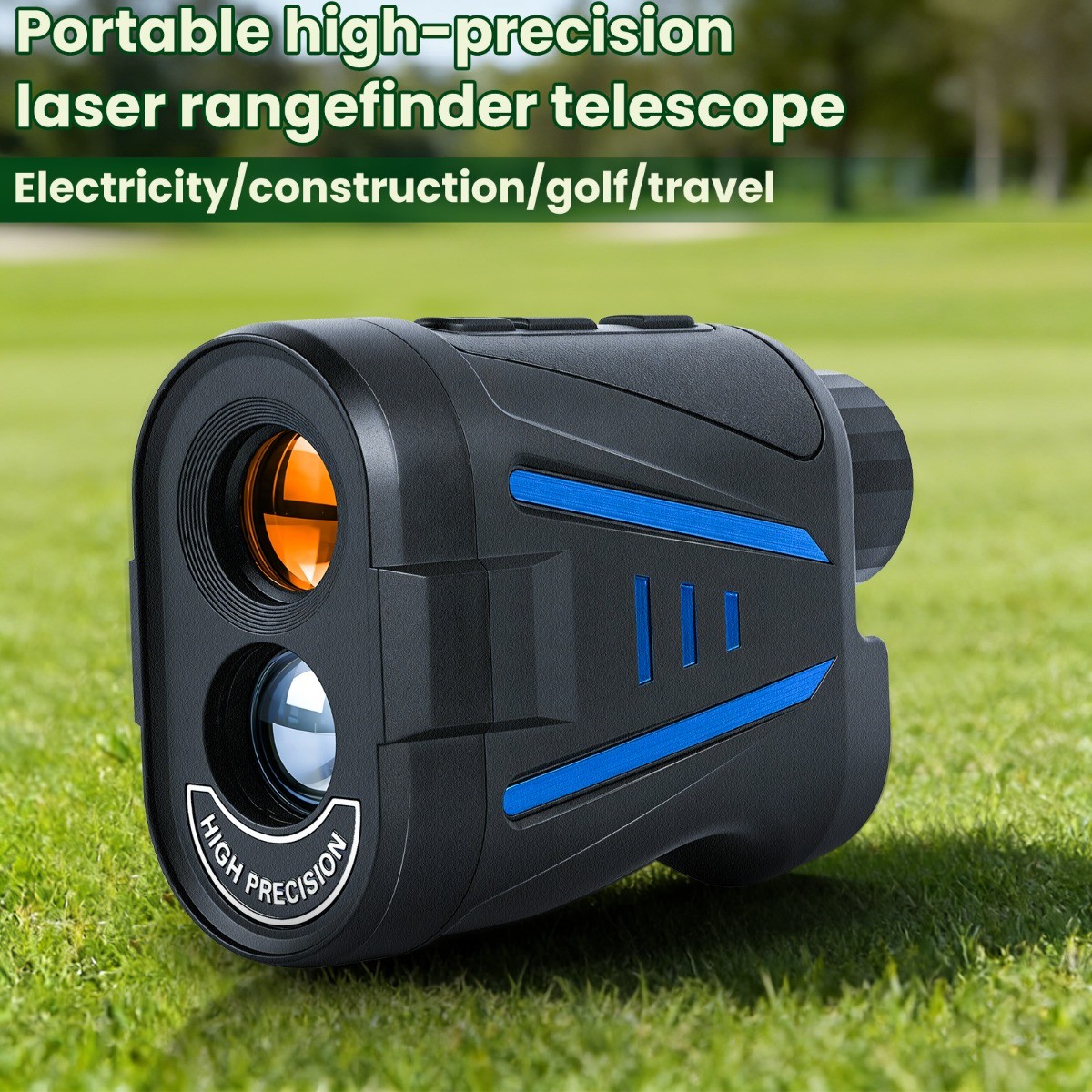2187 Yard Golf Rangefinder, 6x Magnification, High-Precision Slope Mode Scanning