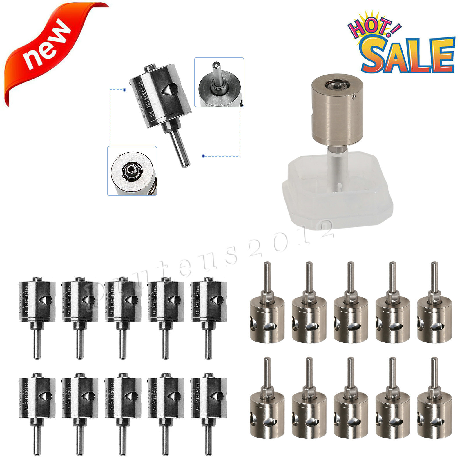 Dental Turbine Cartridge Handpiece Mini Head Wrench/ Push Button Fit NSK Air NEW
