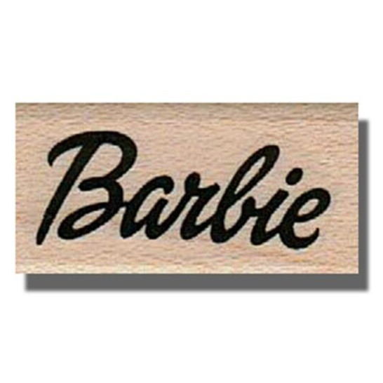 NEW Mounted Rubber Stamp, BARBIE LOGO, Barbie Doll, Barbie And Ken, Barbie Movie