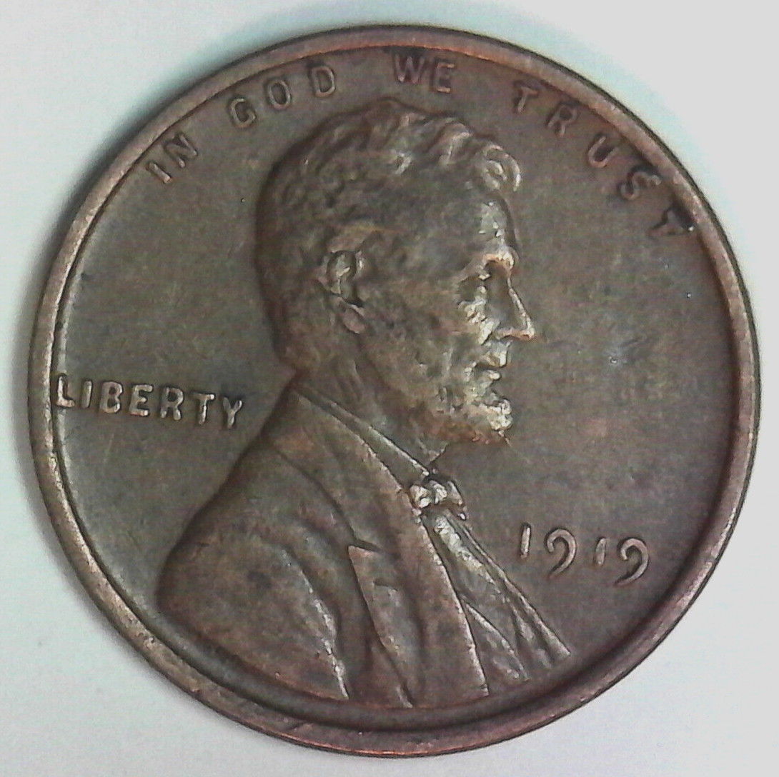 nice  circulated 1919  Lincoln Cent Great looking   type coin