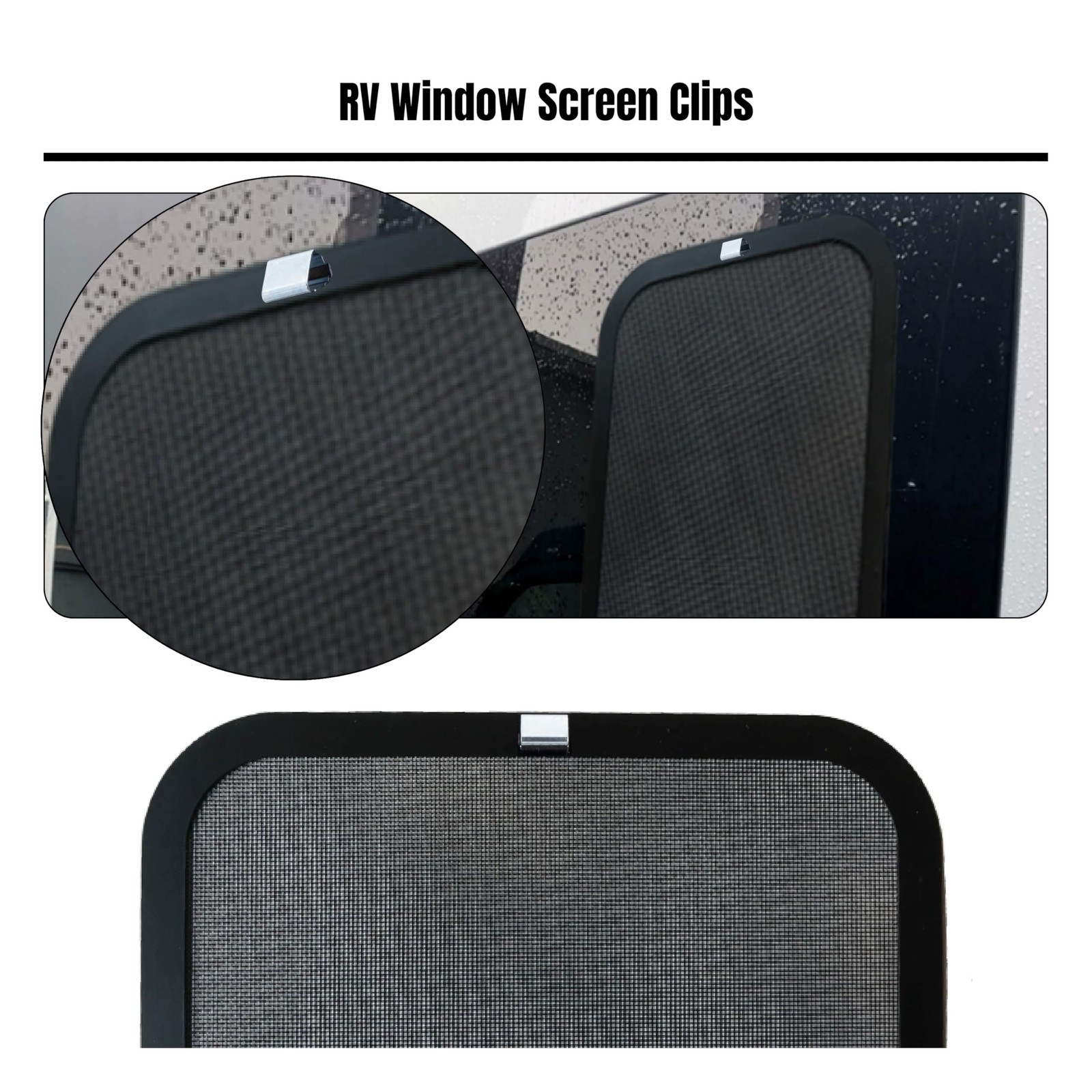 RV Screen Clips Door Window Retainer for Installer Rescreening 10 pack