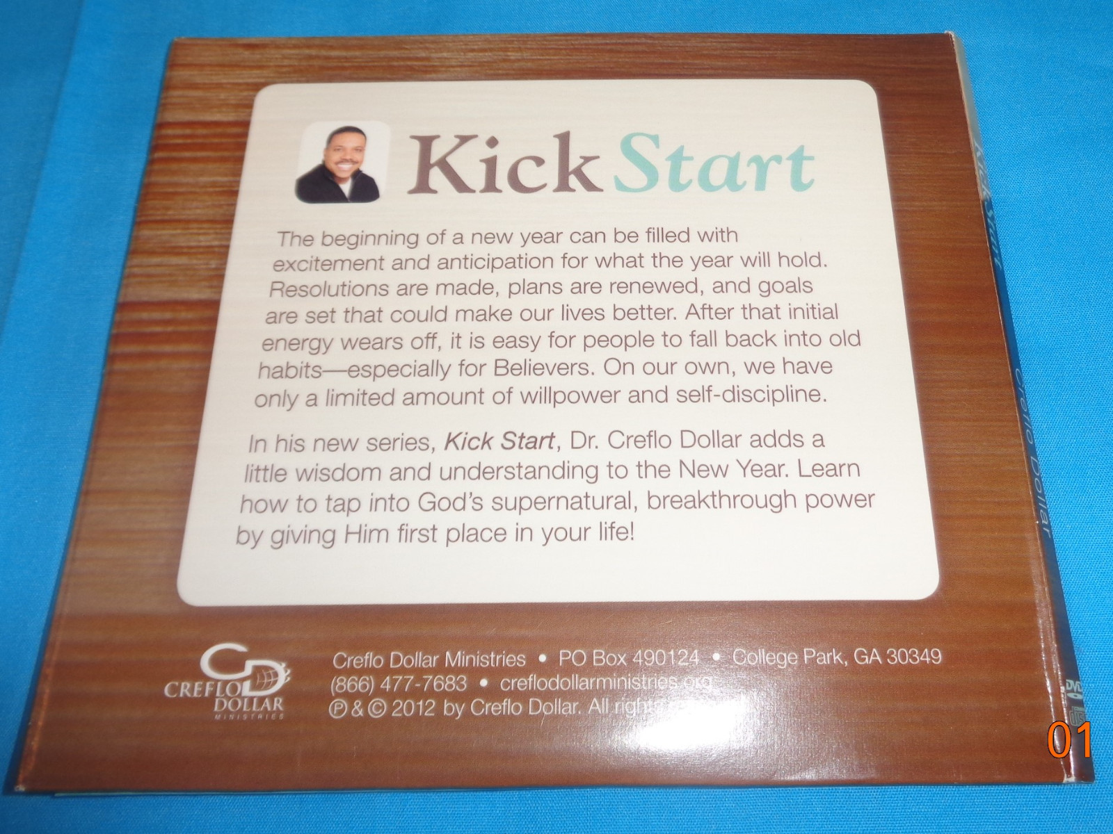 Creflo Dollar Gaining A New Outlook On Life CD New + Kick Start 2 DVD Set Used